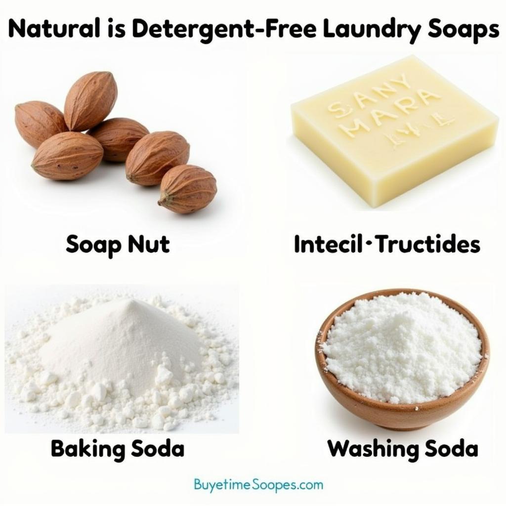 Natural Ingredients in Detergent-Free Laundry Soap