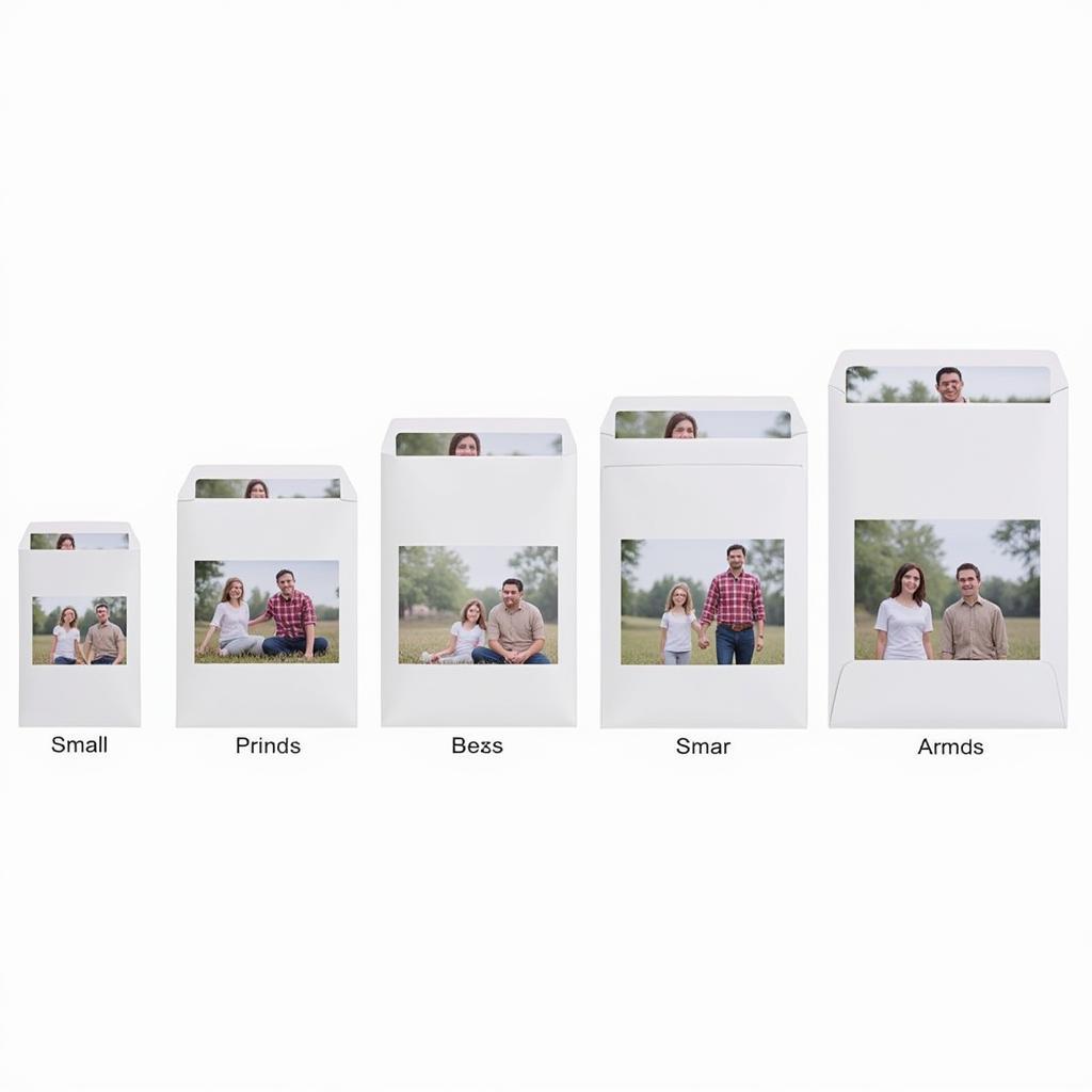 Variety of Acid-Free Photo Envelope Sizes