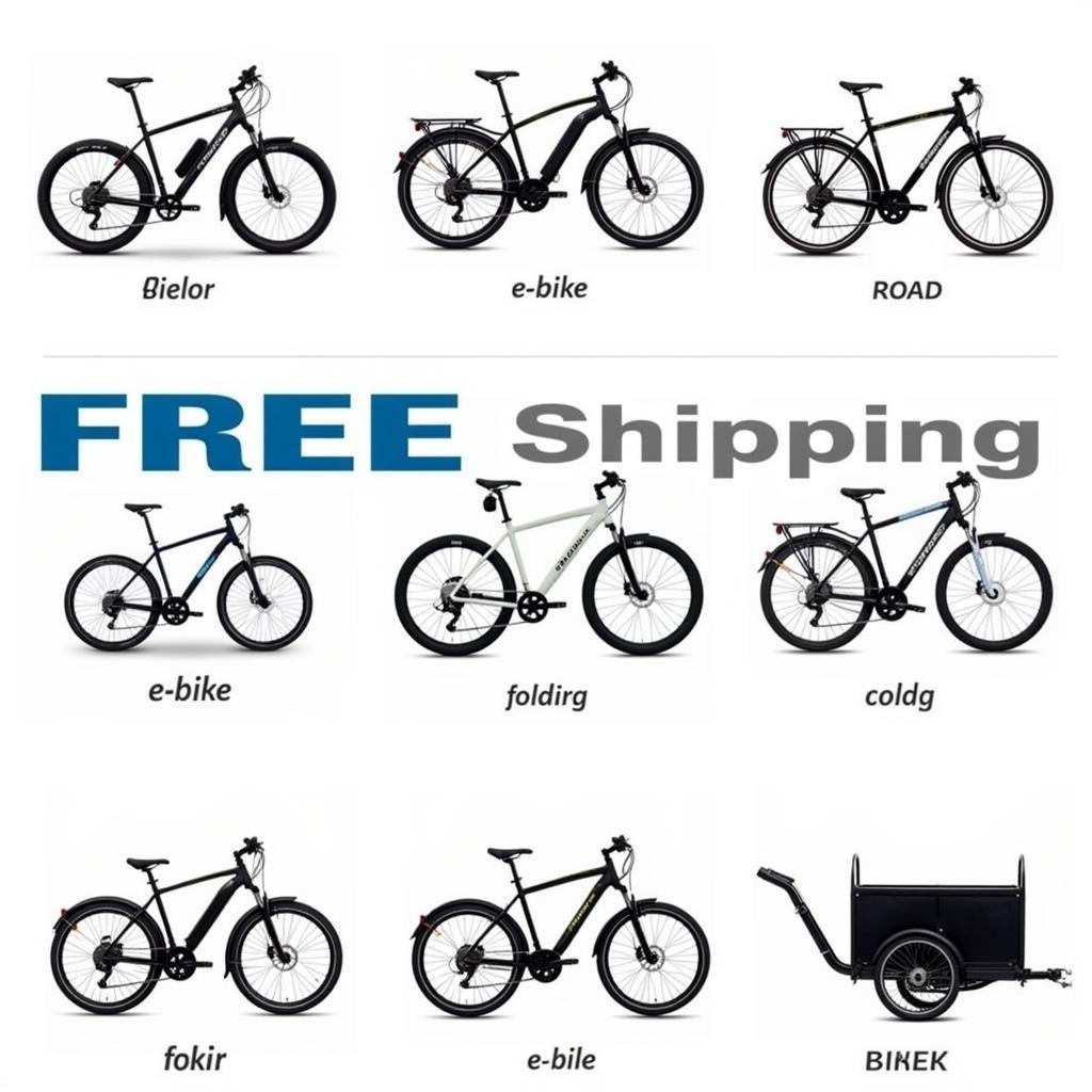 Different E-Bike Types with Free Shipping