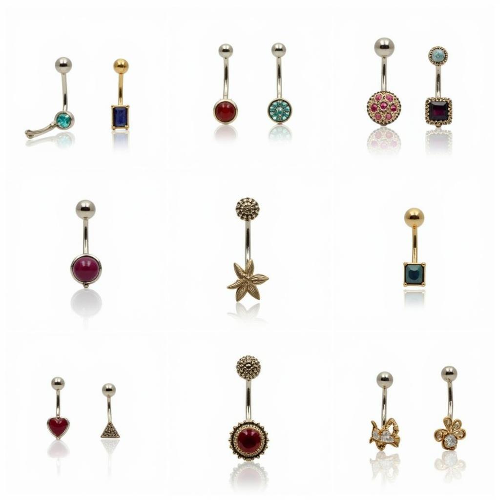 Variety of Nickel Free Belly Button Ring Styles