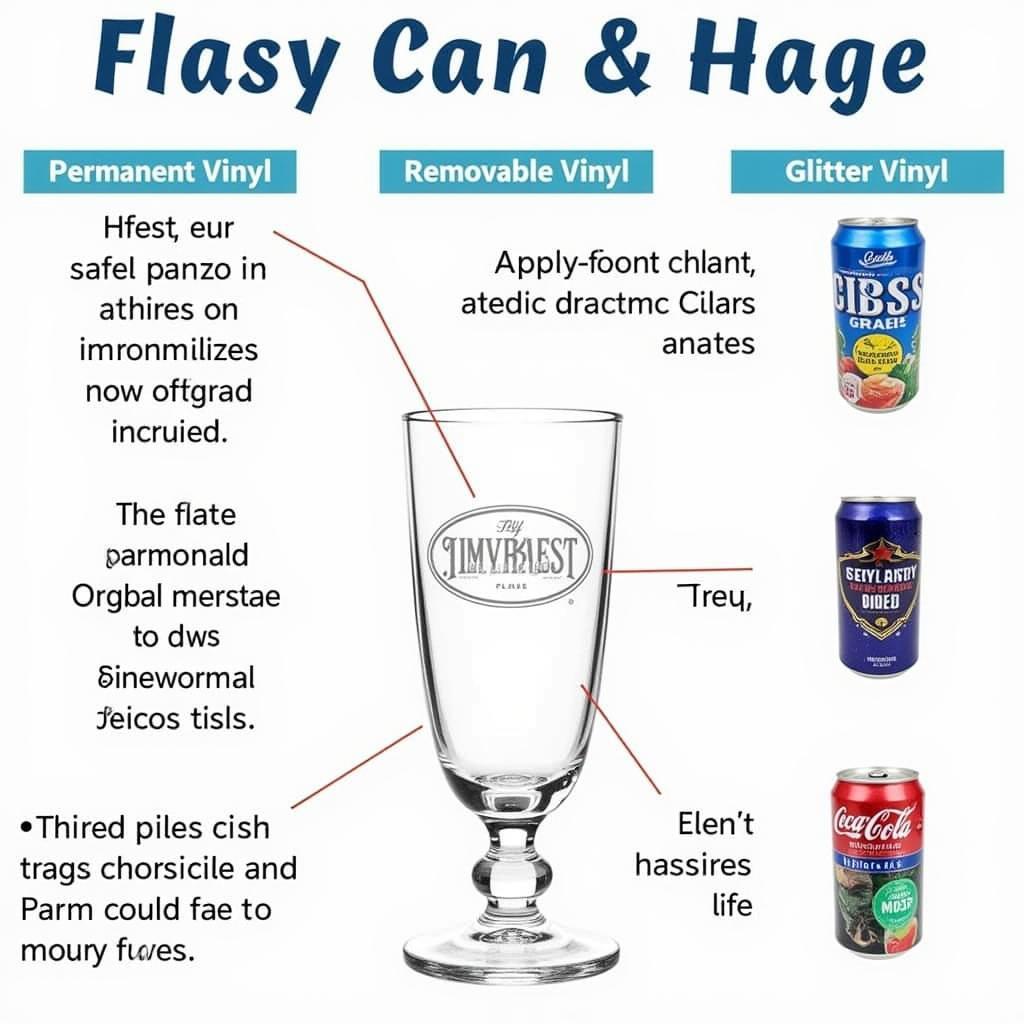 Different Types of Vinyl for Beer Can Glass Wraps