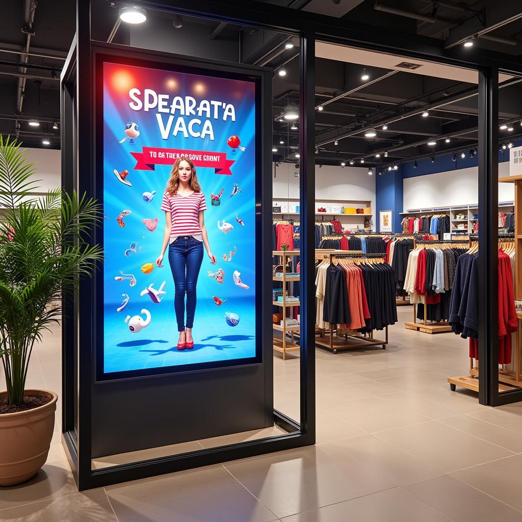 Digital Signage Display in Retail Store