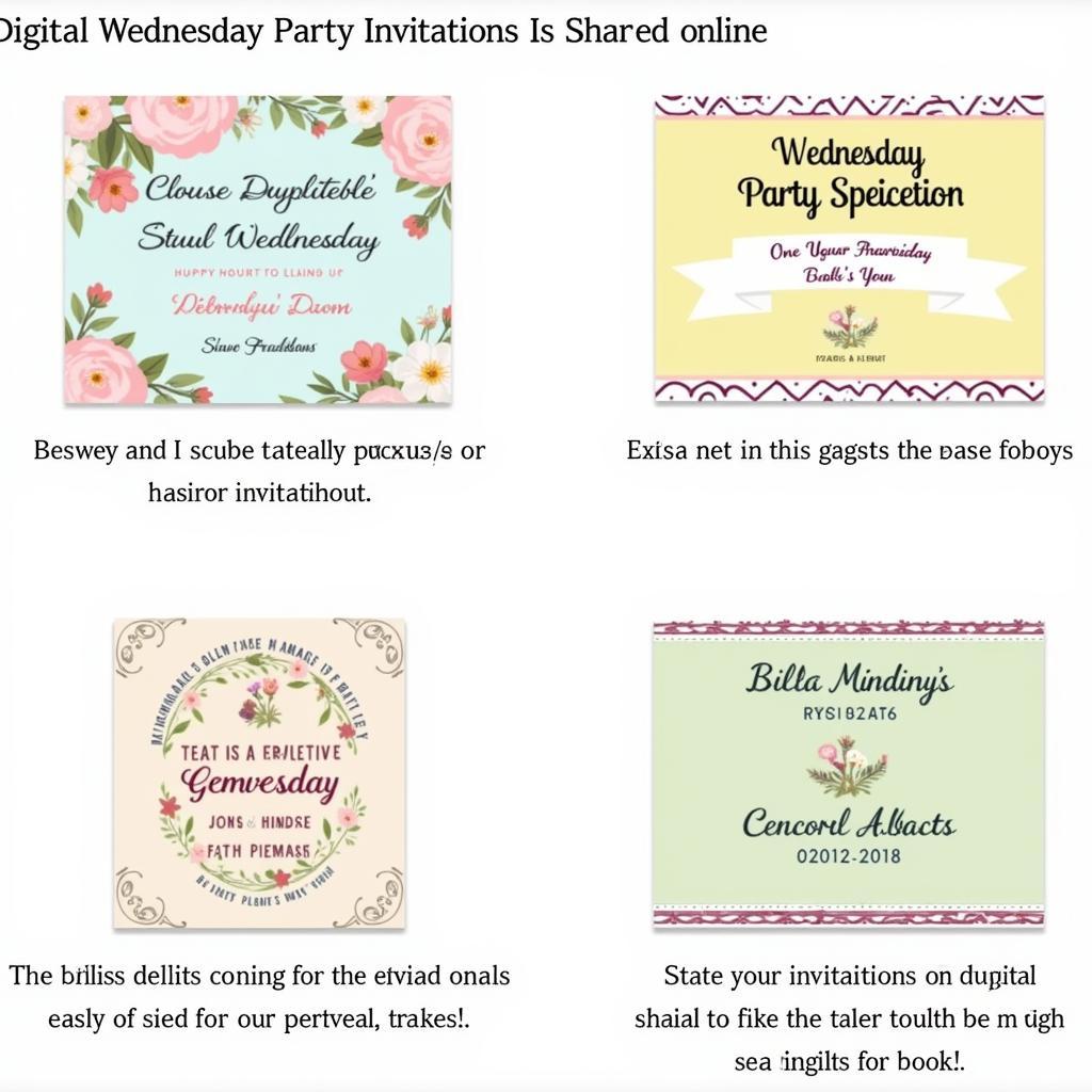 Free Digital Wednesday Party Invitation