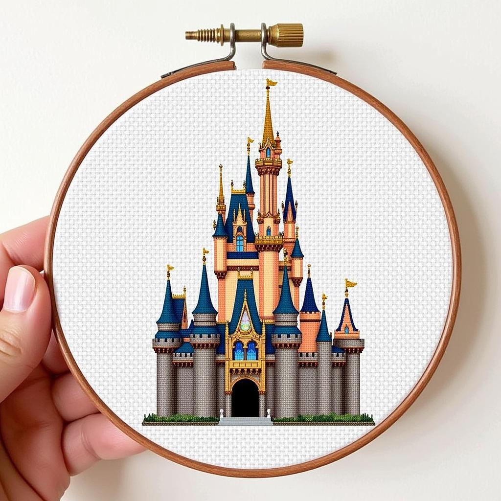 Free Cinderella Castle Cross Stitch Pattern