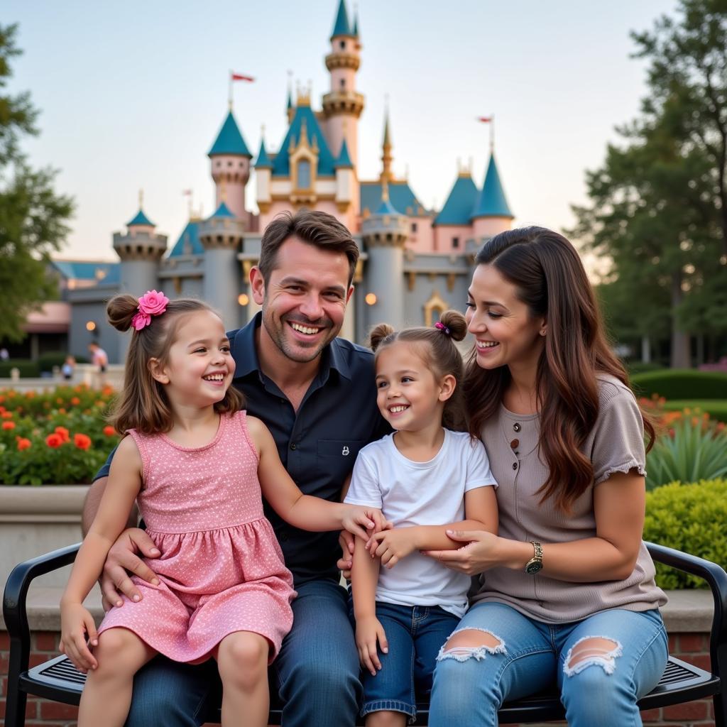 Family Enjoying Disneyland with Group Discount