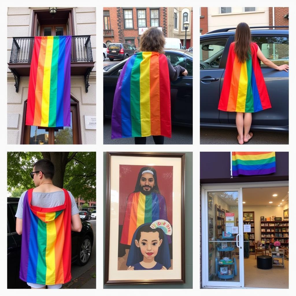 Displaying Pride Flags Creatively