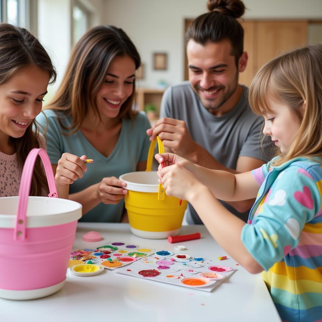 DIY Easter Baskets as a Family Activity