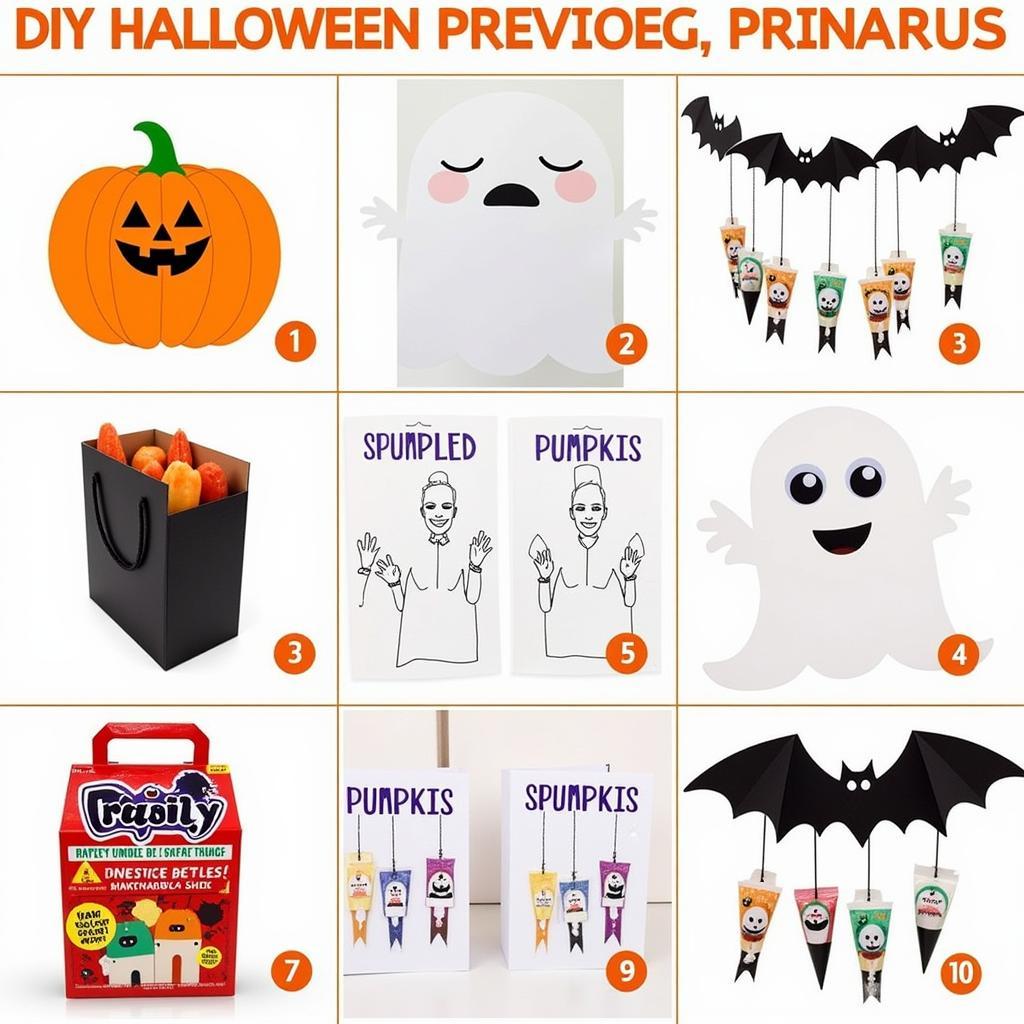 DIY Halloween Decorations Using Printable Paper