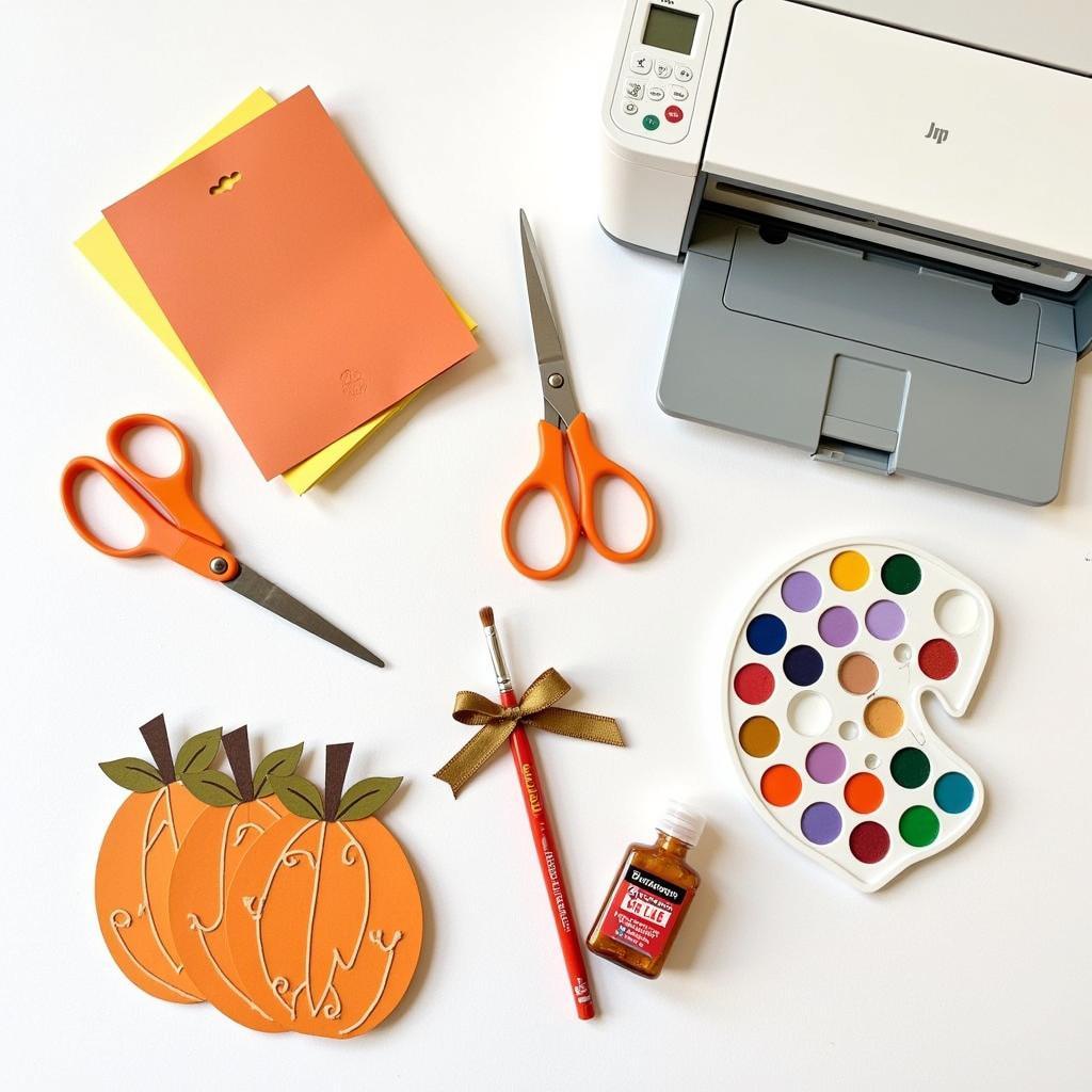 DIY Pumpkin Gift Tag Supplies