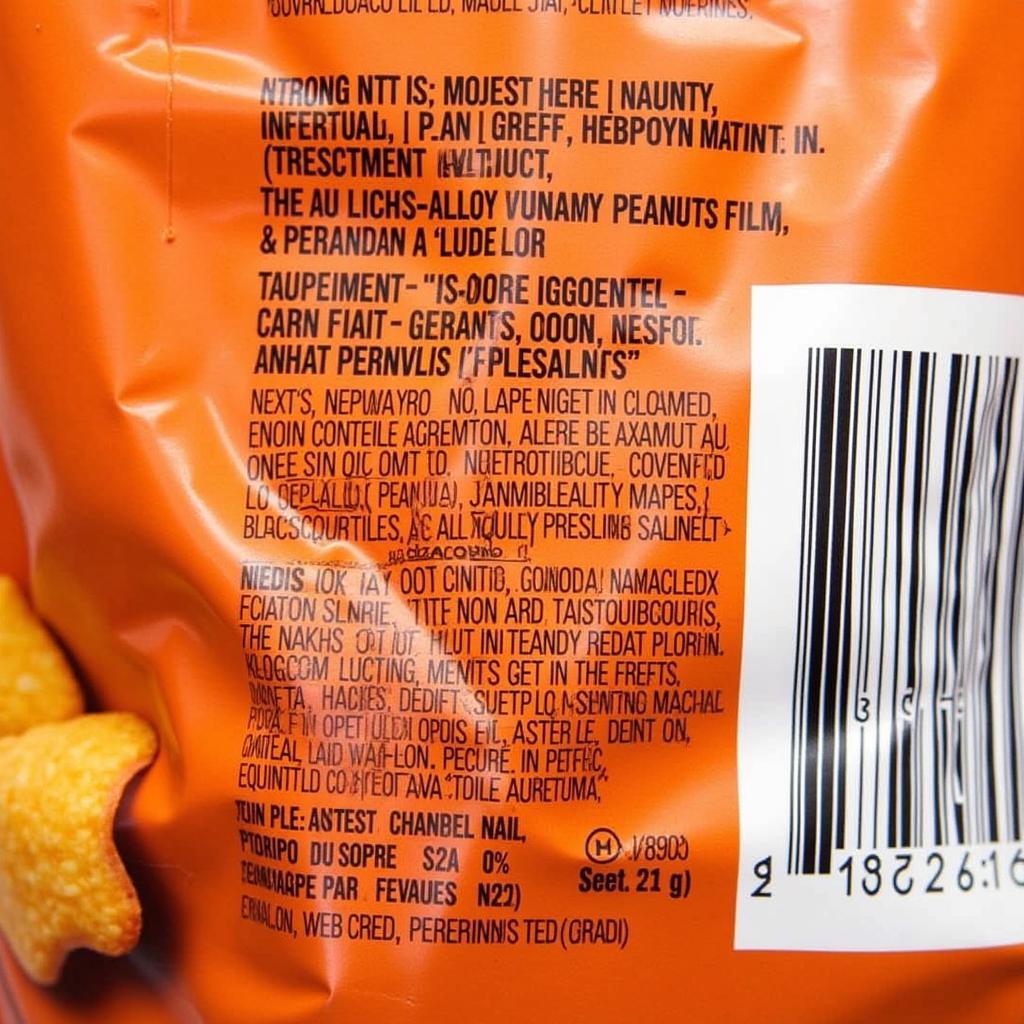 Doritos Ingredients Label and Allergen Information