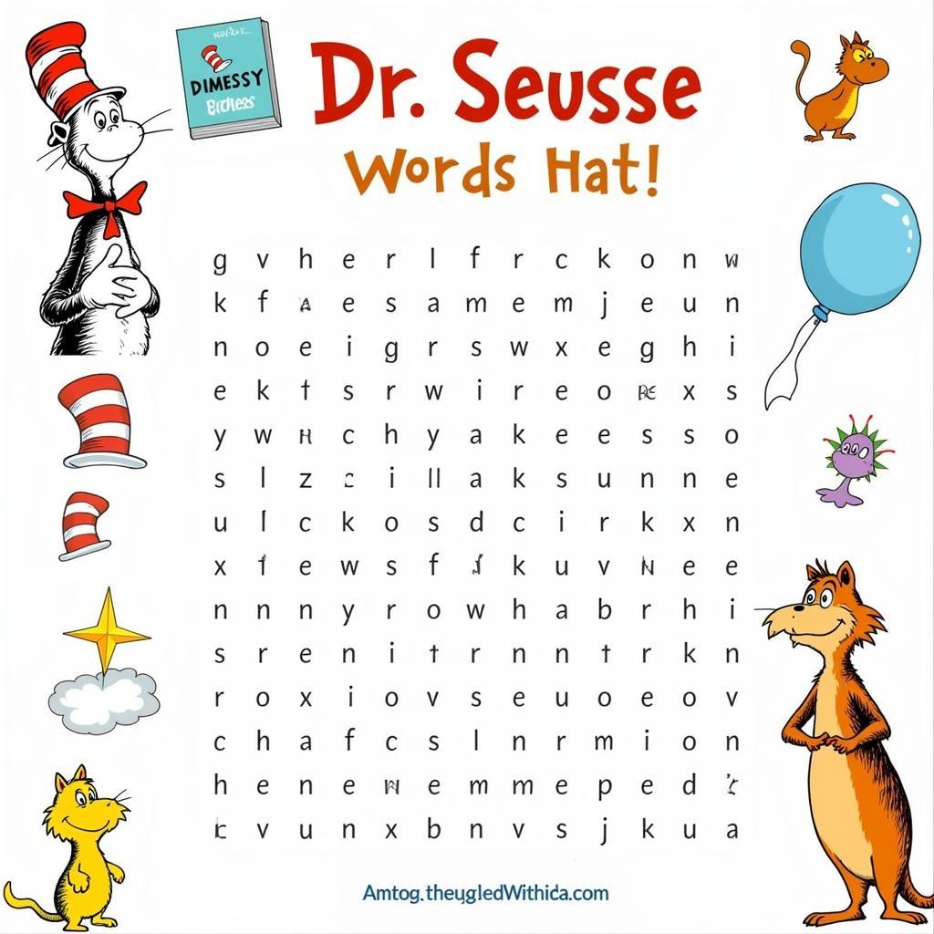 Free Printable Dr. Seuss Word Search Activity