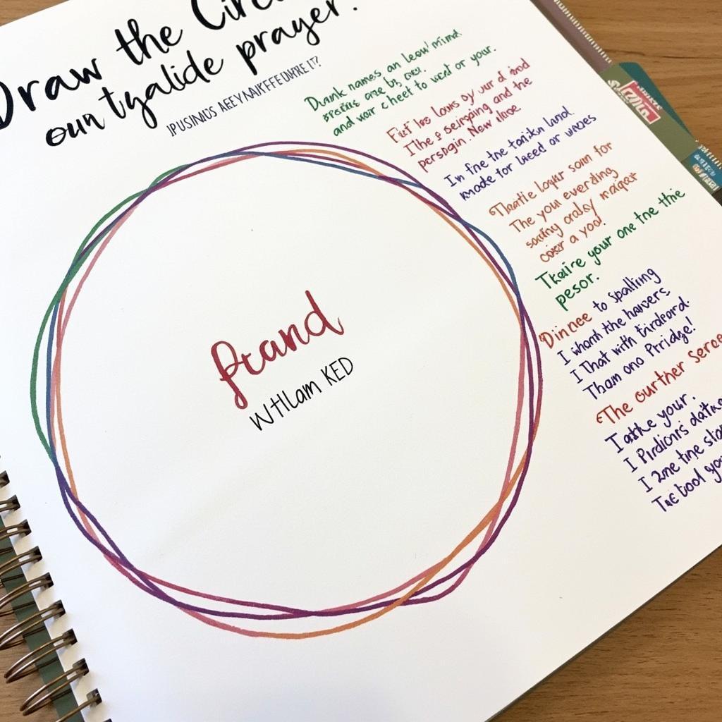 Example of a Draw the Circle Prayer Journal Entry