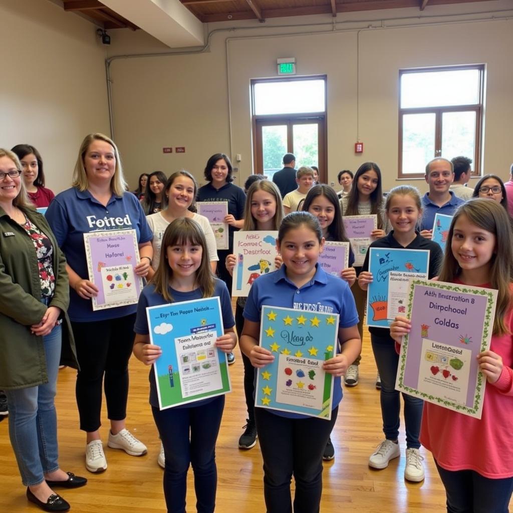 Award Ceremony for Drug Free Poster Contest Winners