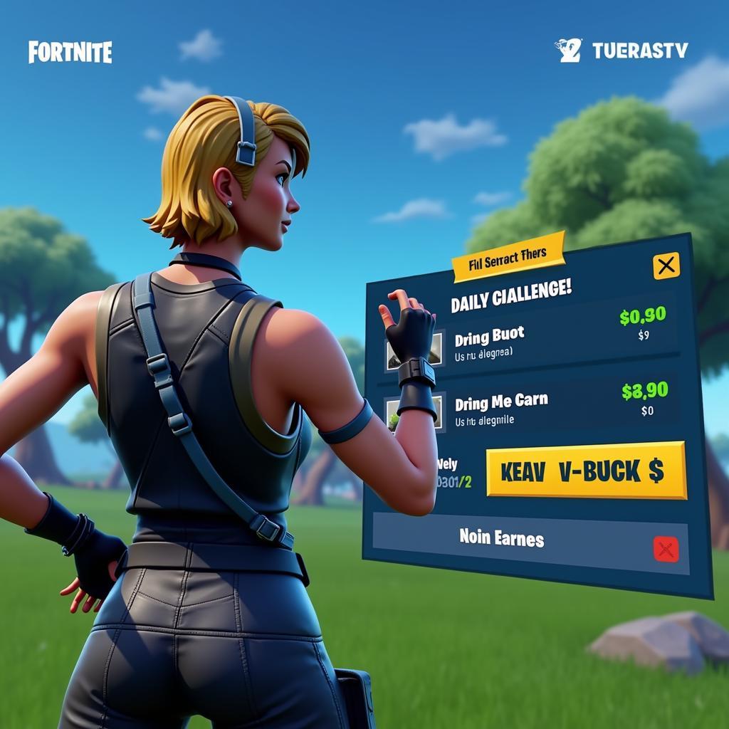 Earning V-Bucks through Gameplay in Fortnite