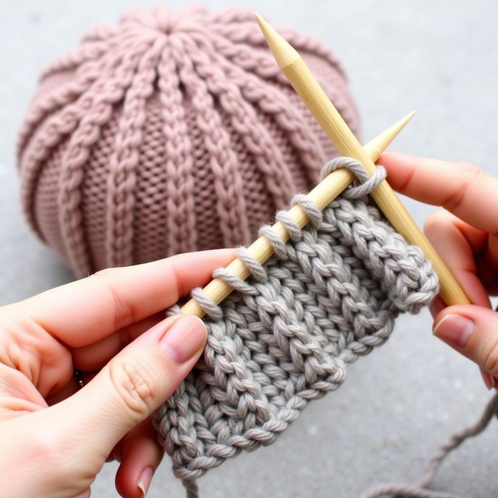 Easy Beginner Beanie Knit Pattern