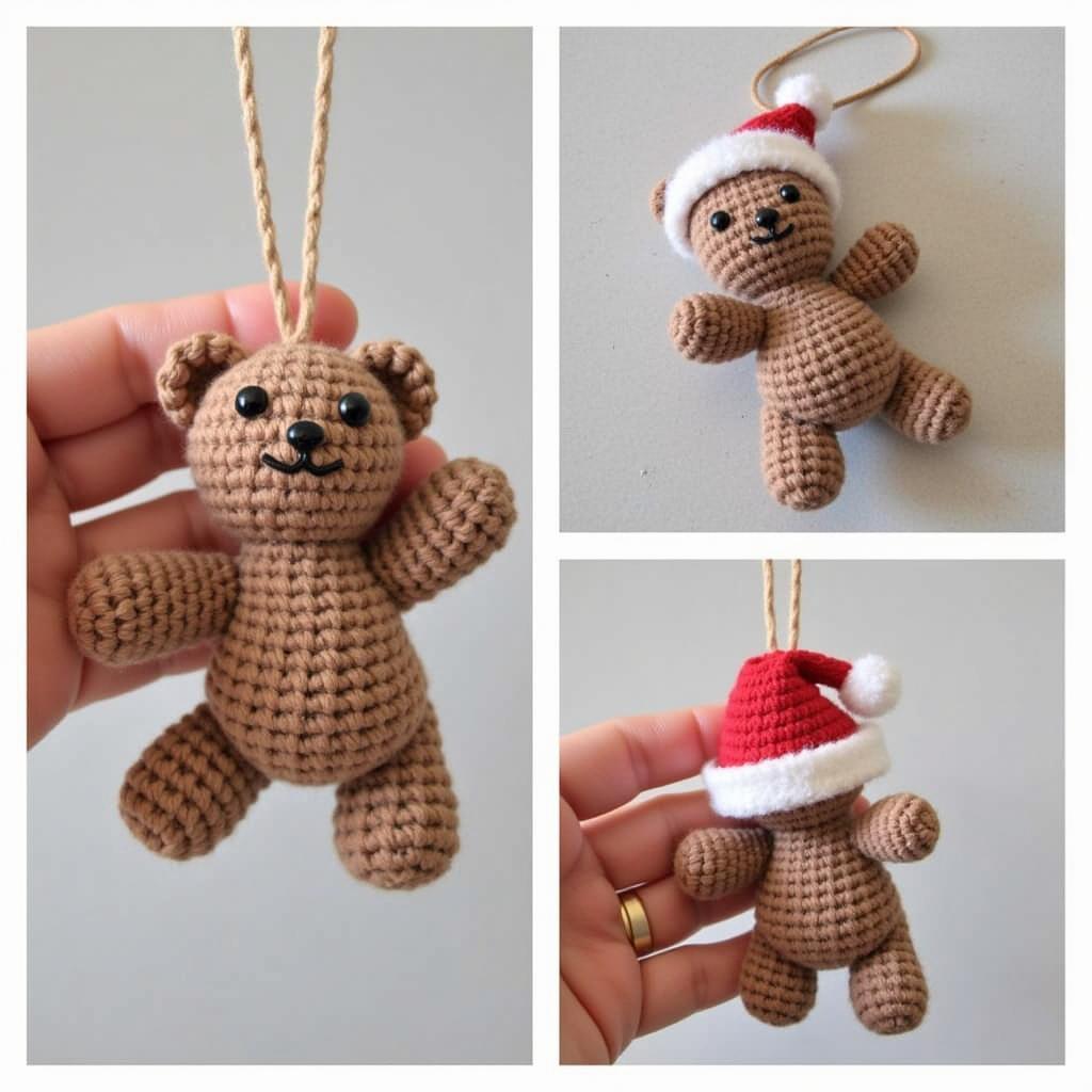 Easy Free Christmas Amigurumi Patterns for Beginners: Simple crochet patterns for festive ornaments like Christmas balls and snowmen.