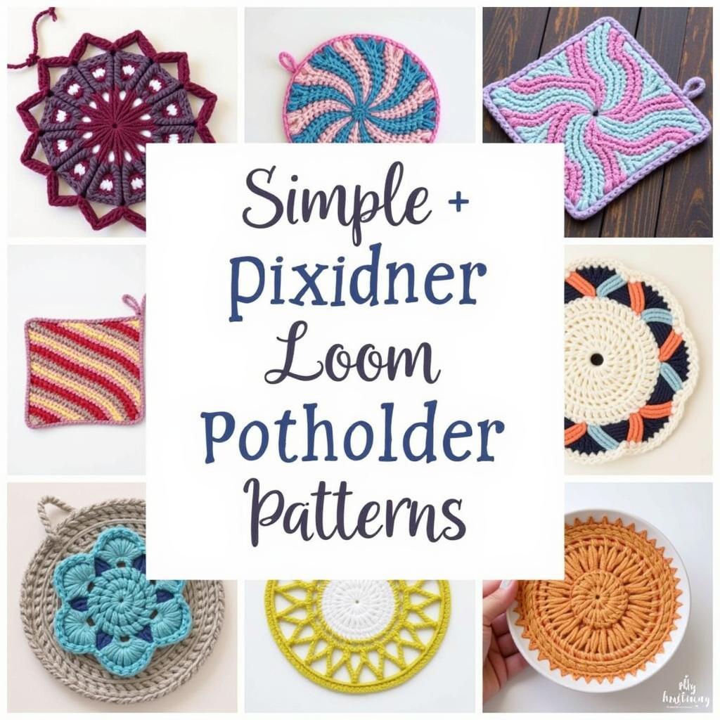 Easy Loom Potholder Patterns for Beginners