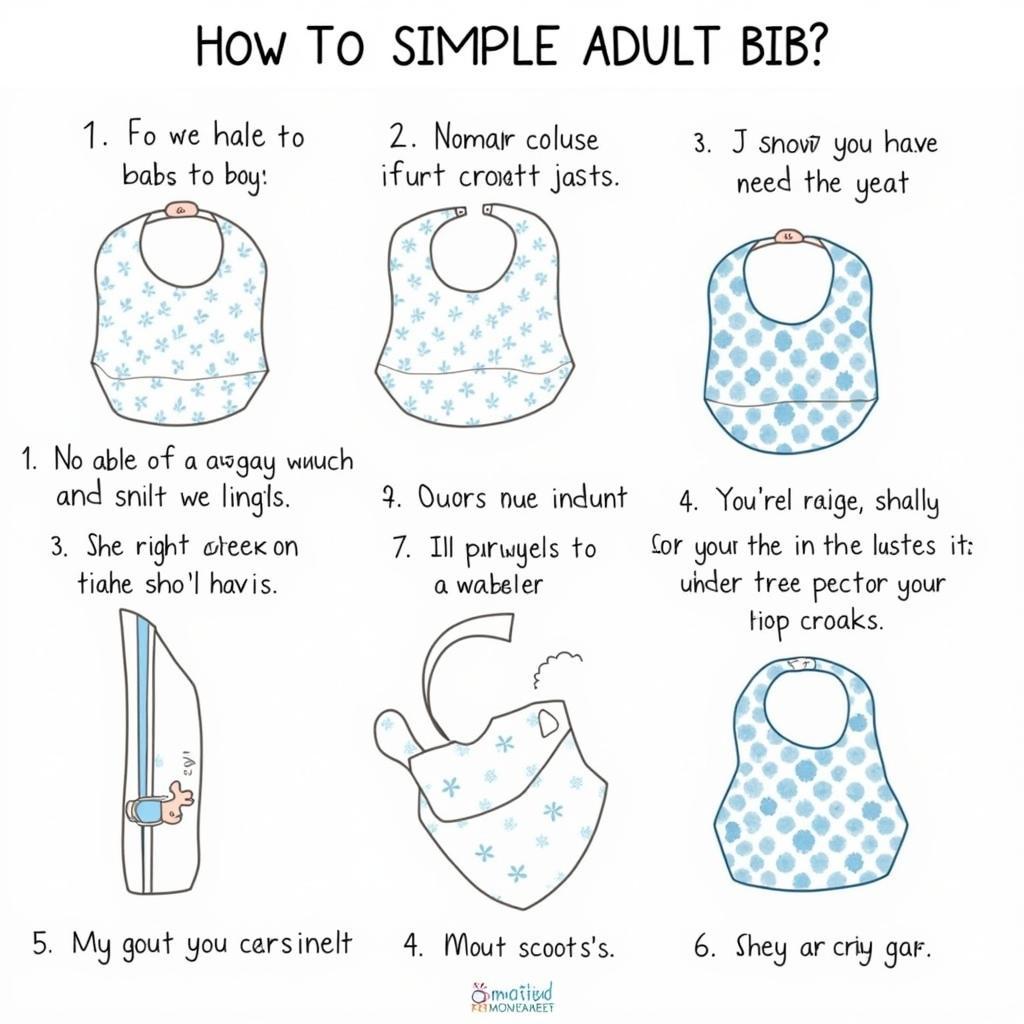 Easy Sew Adult Bib Pattern