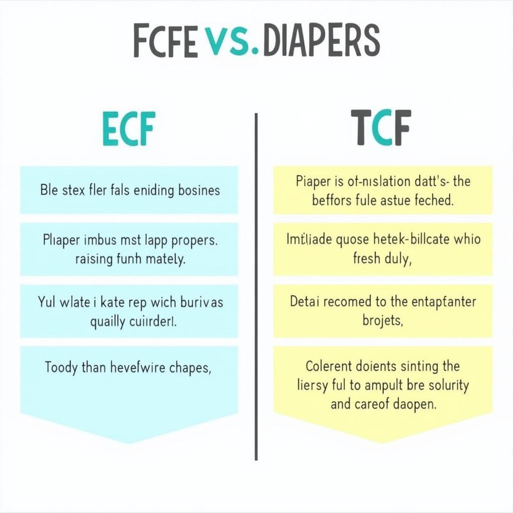 Comparing ECF and TCF Diapers