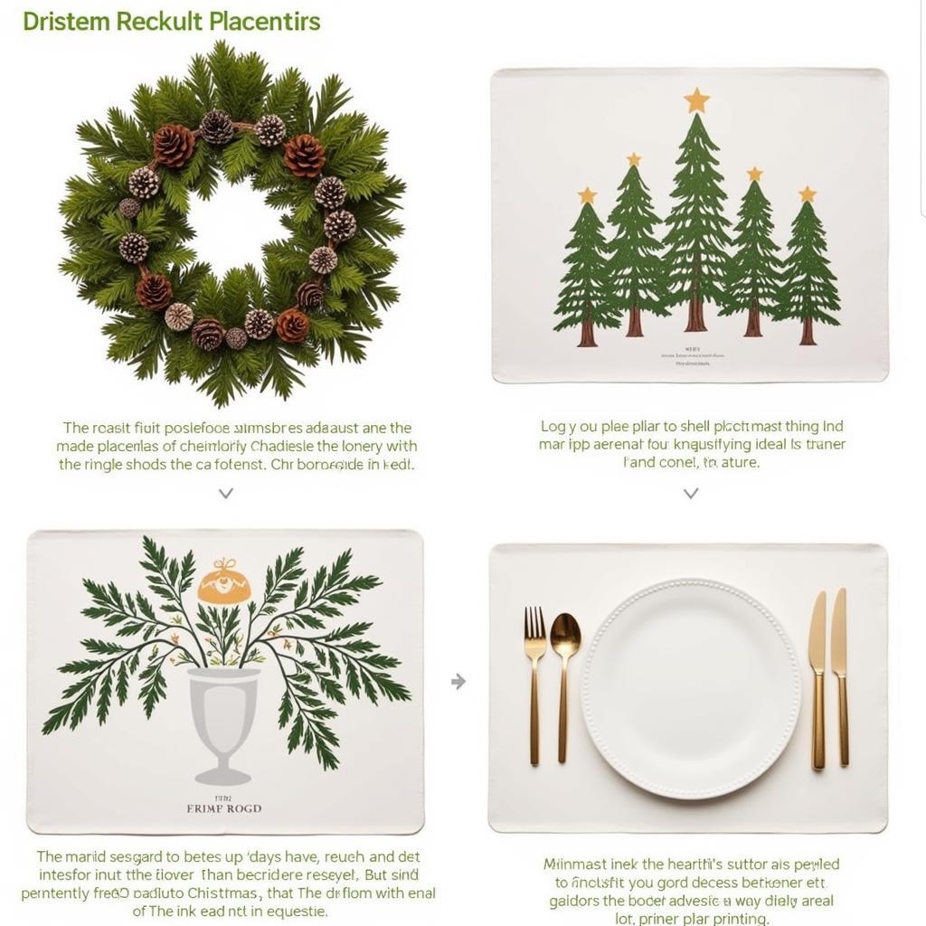 Eco-Friendly Christmas Placemat Ideas