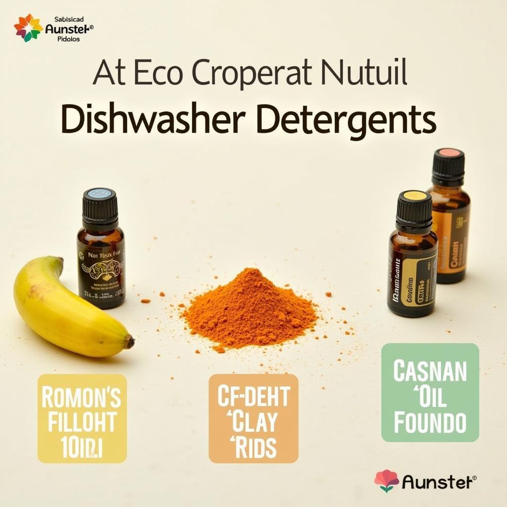 Natural ingredients used in PVA-free dishwasher detergents.