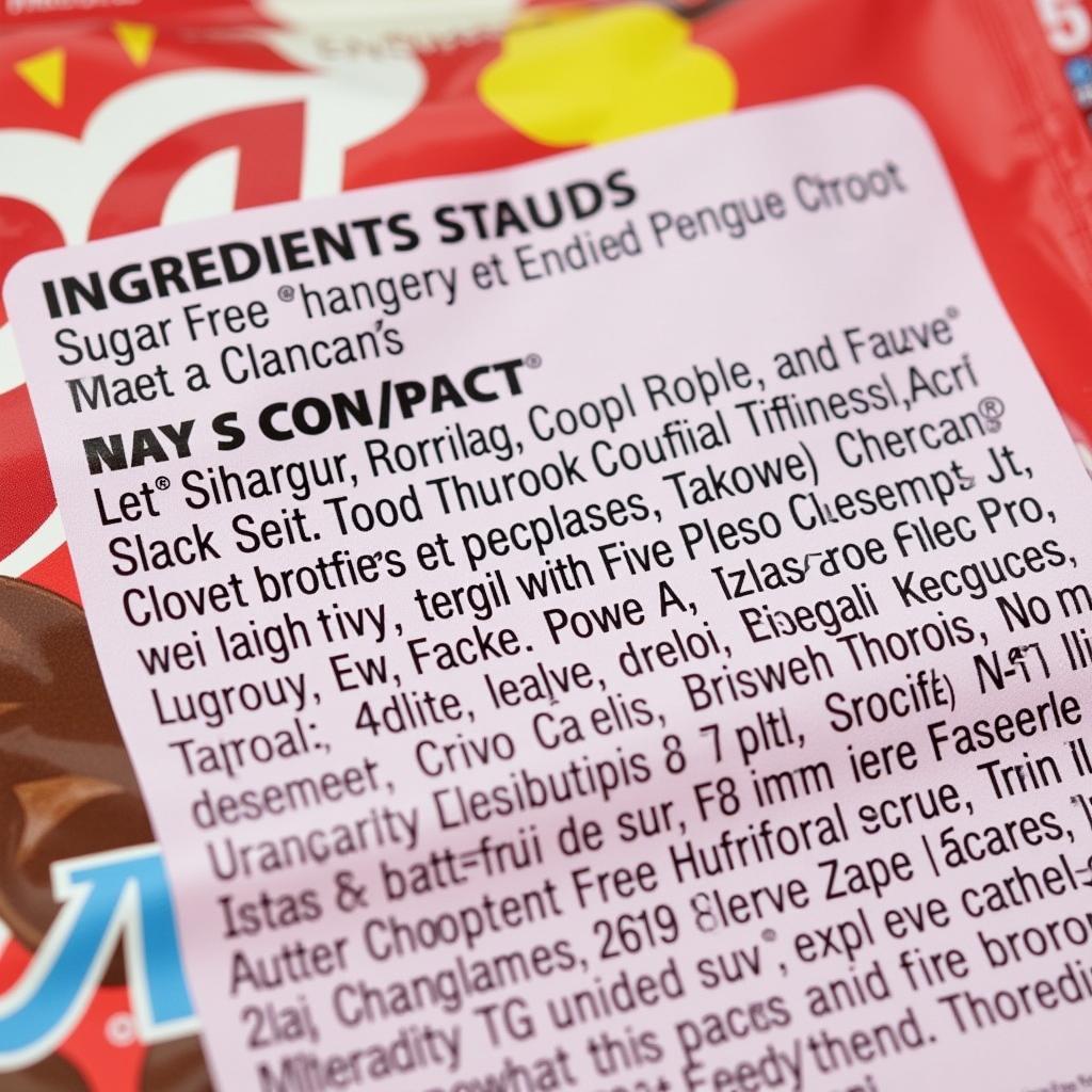 Eda's Sugar Free Candy Ingredients