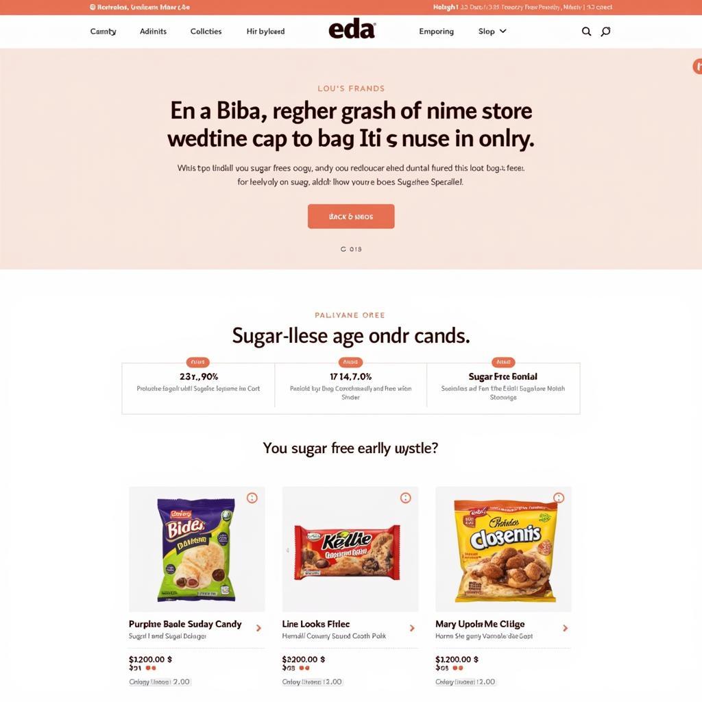 Eda's Online Store for Sugar Free Candy