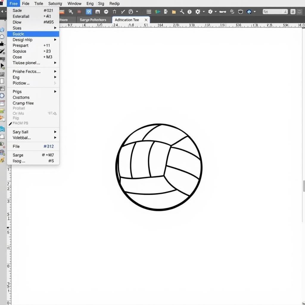 Editing Half Volleyball SVG in Inkscape