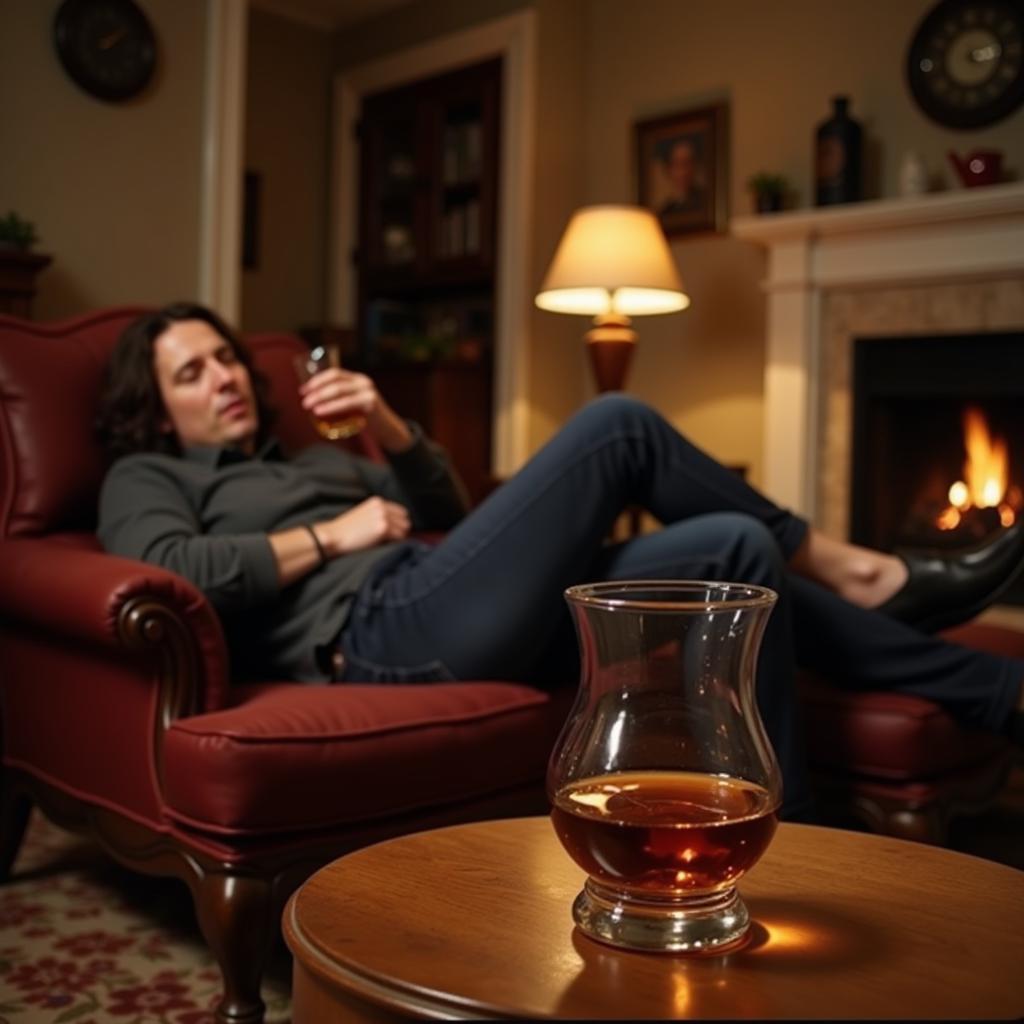 Enjoying Macallan 12 at Home