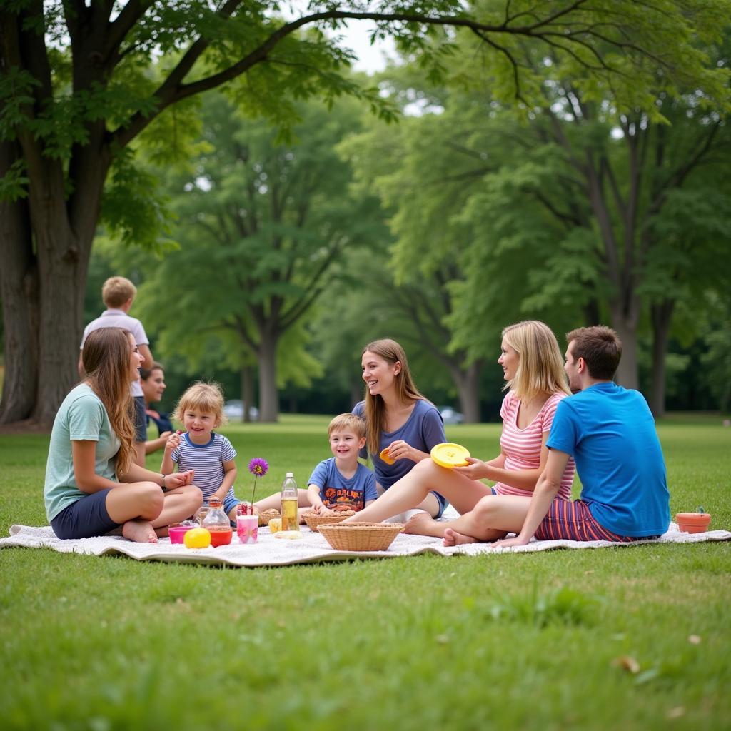 Family Picnic in Delaware Park, Buffalo NY