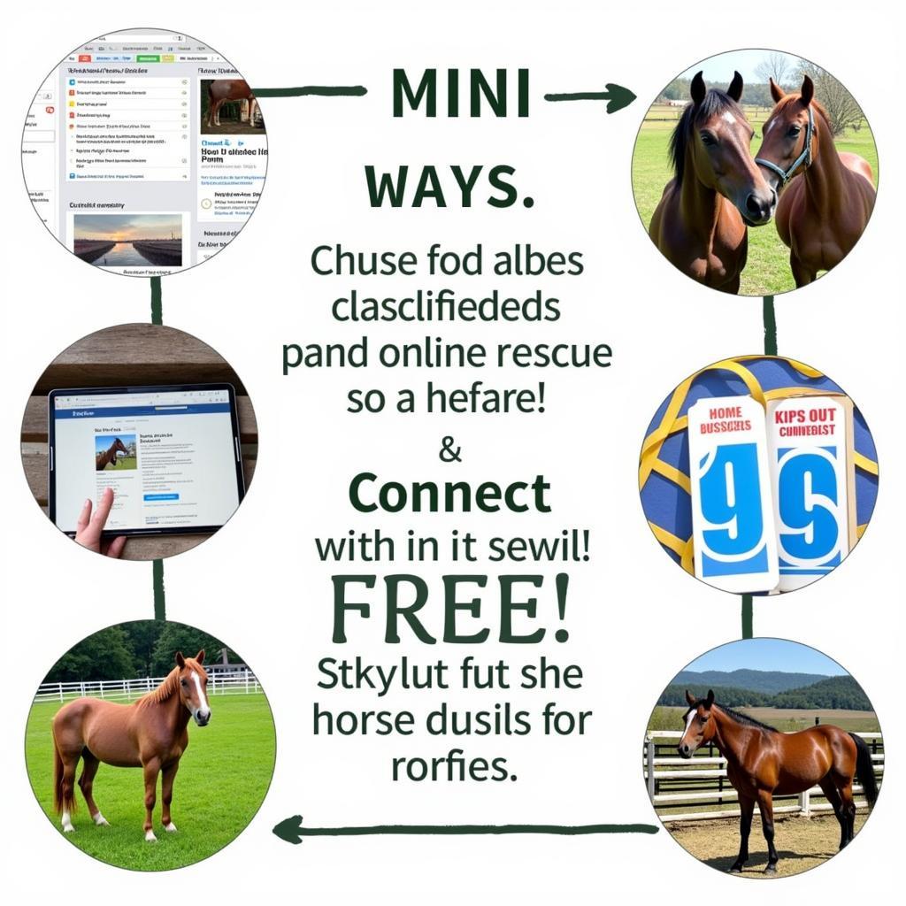 Finding Free Mini Horses: Online Resources and Networking