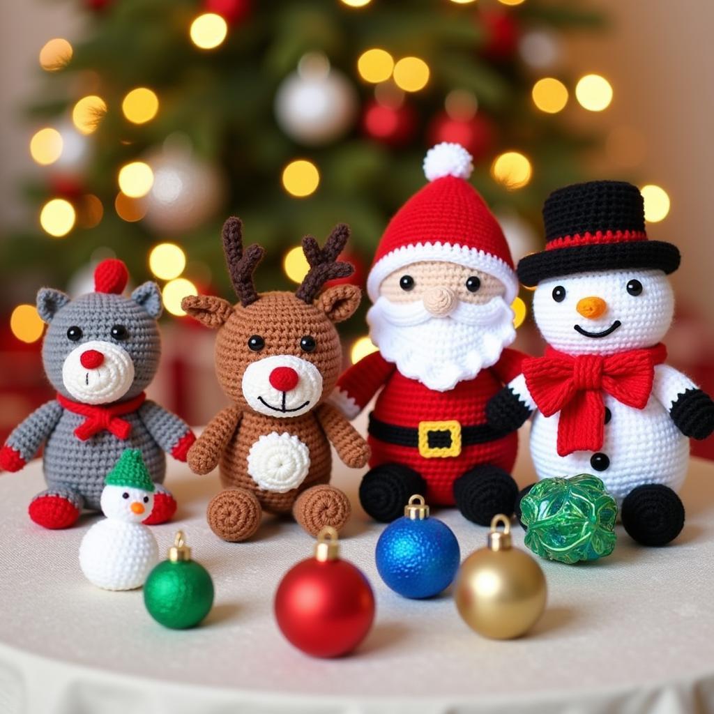 Finished Amigurumi Christmas Gifts