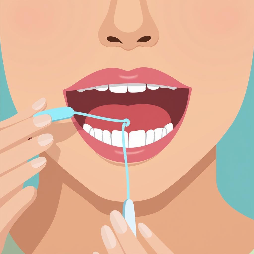 Cleaning Teeth with Fluoride-Free Floss