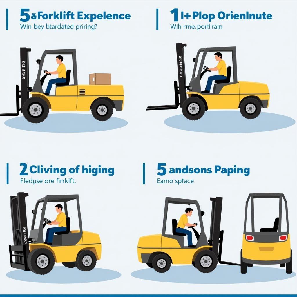 Forklift Operator Practicing Maneuvers