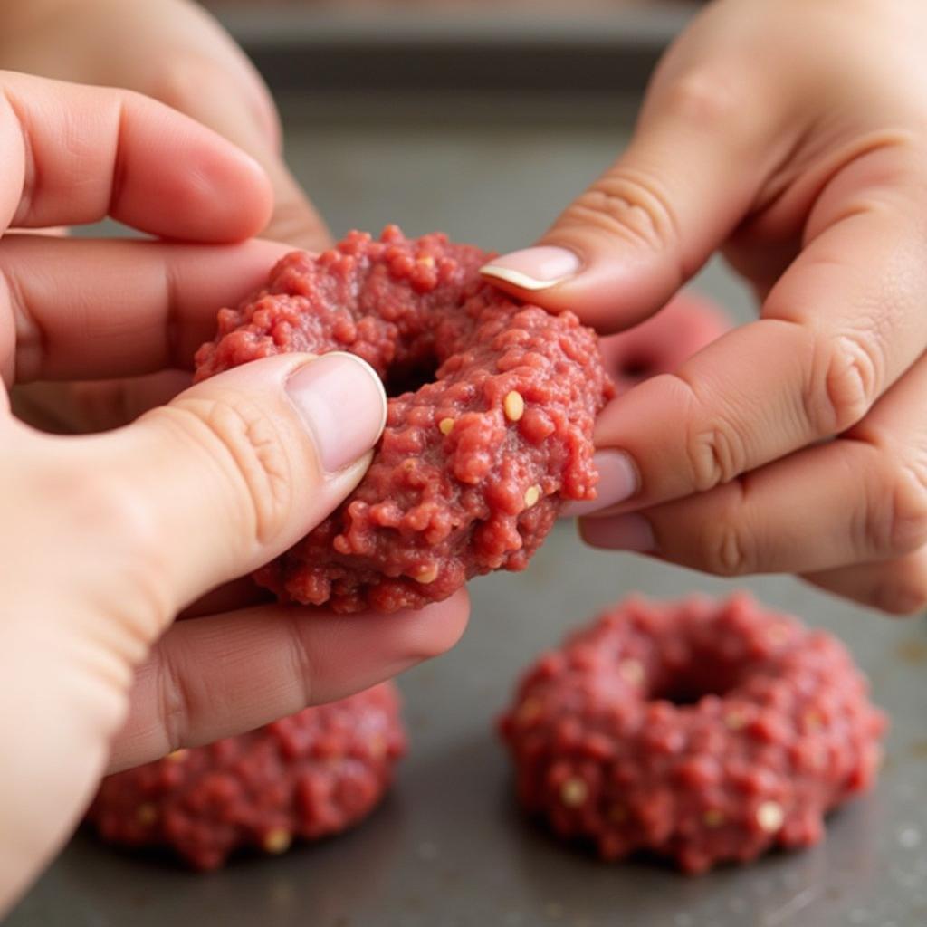 Forming Gluten-Free Hamburger Steaks