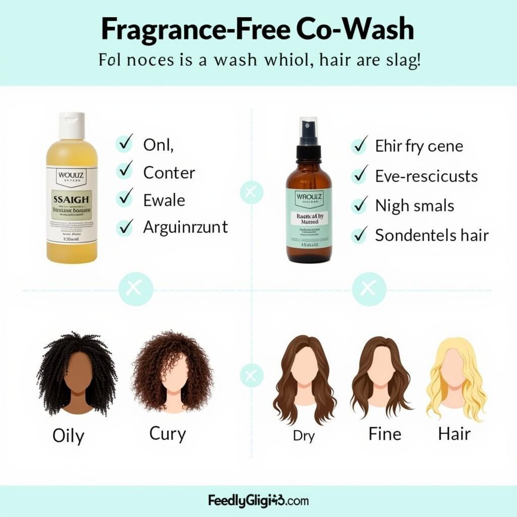 Fragrance Free Co-wash for Different Hair Types