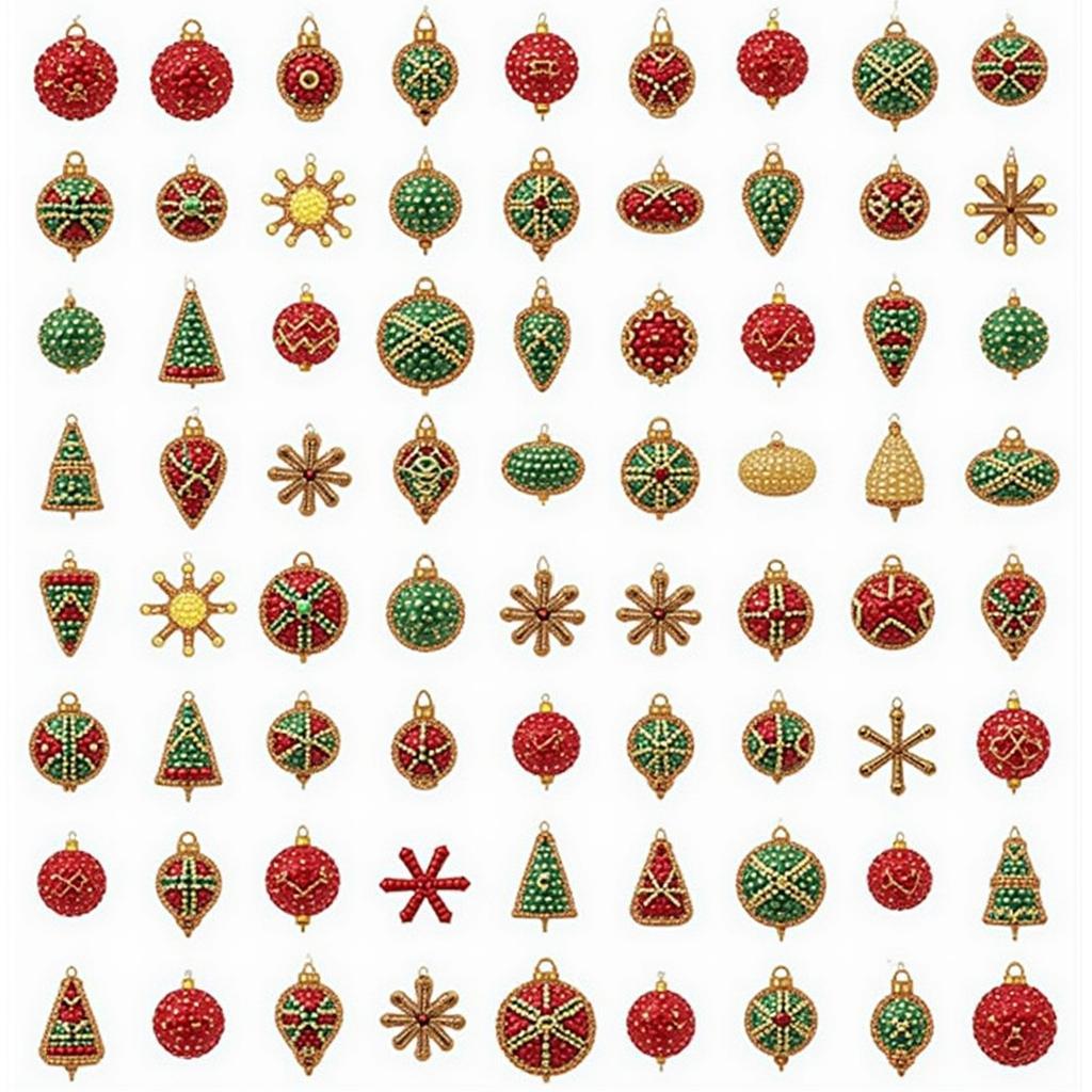 Variety of Free Beading Patterns for Christmas Balls