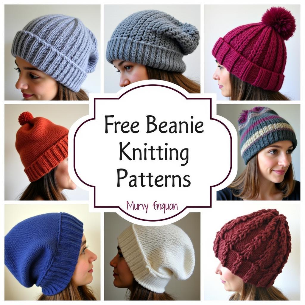 Collection of Free Beanie Knit Patterns