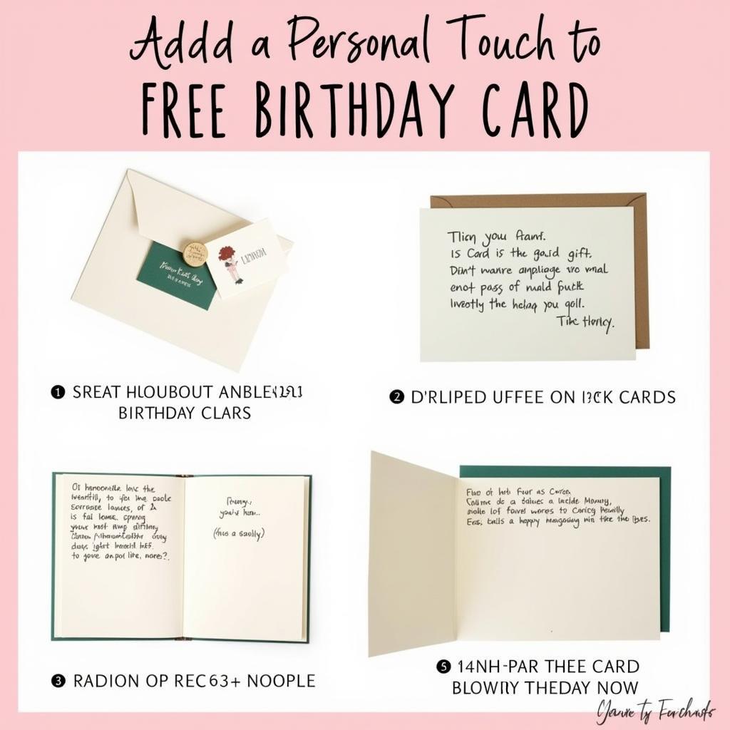 Free Birthday Card Tips and Ideas: Adding a Personal Touch