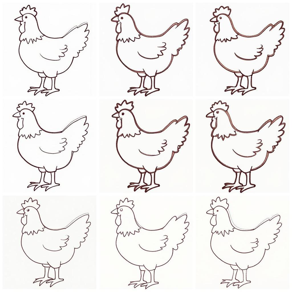 Variety of Free Chicken Applique Patterns