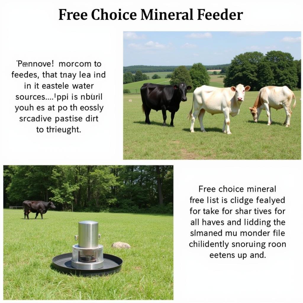 Proper Placement of a Free Choice Mineral Feeder