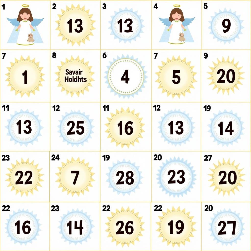 Free Printable Christian Christmas Advent Calendar