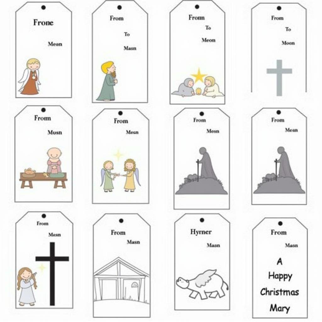 Free Printable Christian Christmas Gift Tags