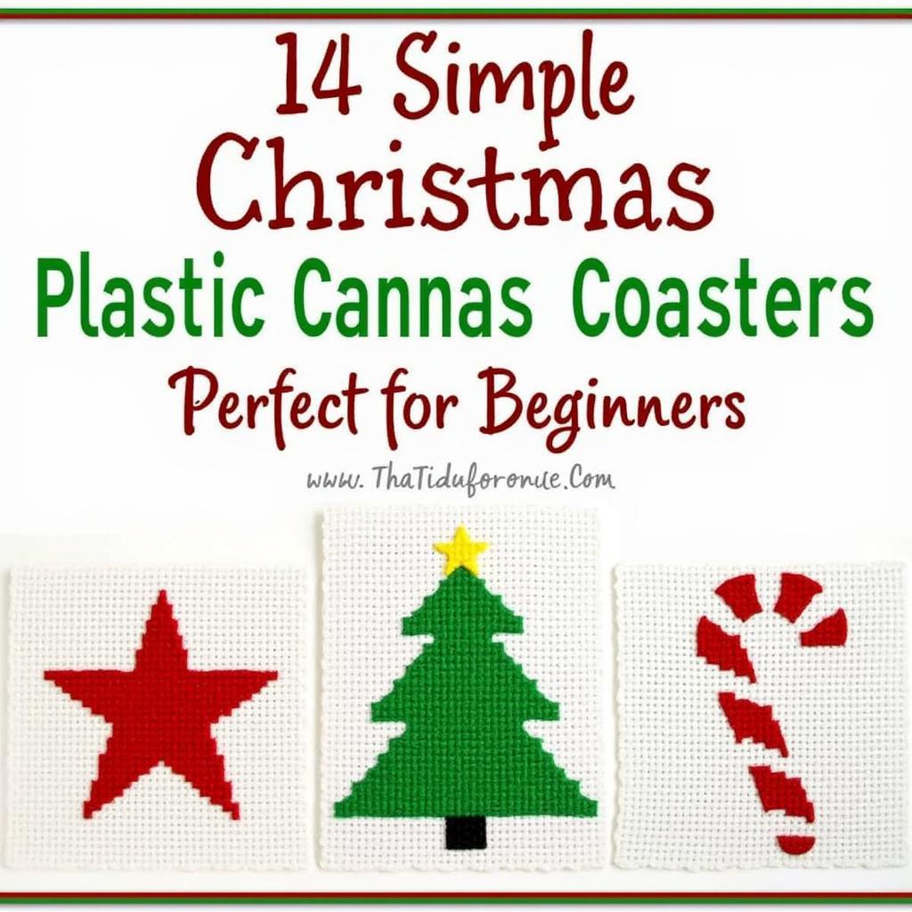 Beginner-Friendly Free Christmas Plastic Canvas Coaster Patterns