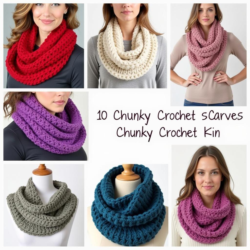 Stylish Free Chunky Crochet Scarf Patterns