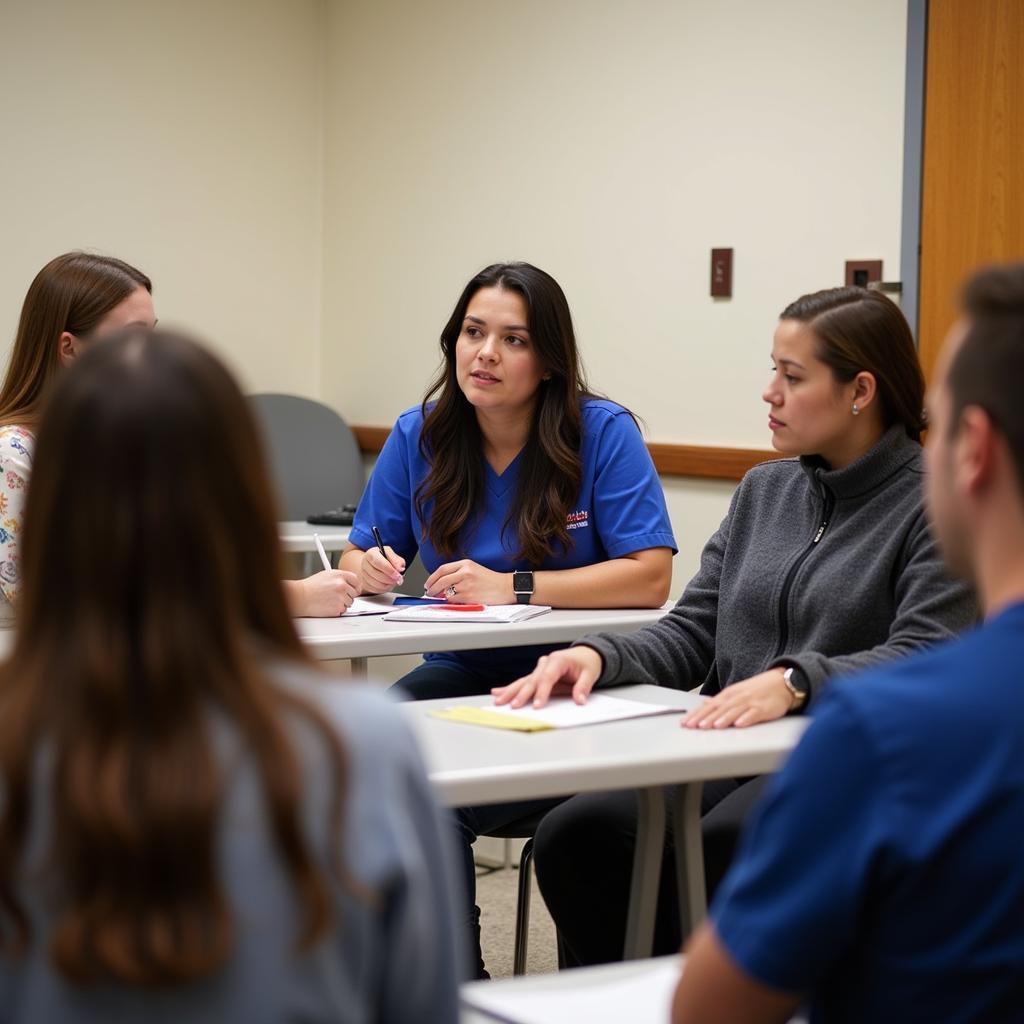 Students in a Free CNA Class in Arlington, TX