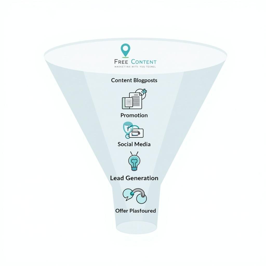 Free Content Marketing Strategy Diagram