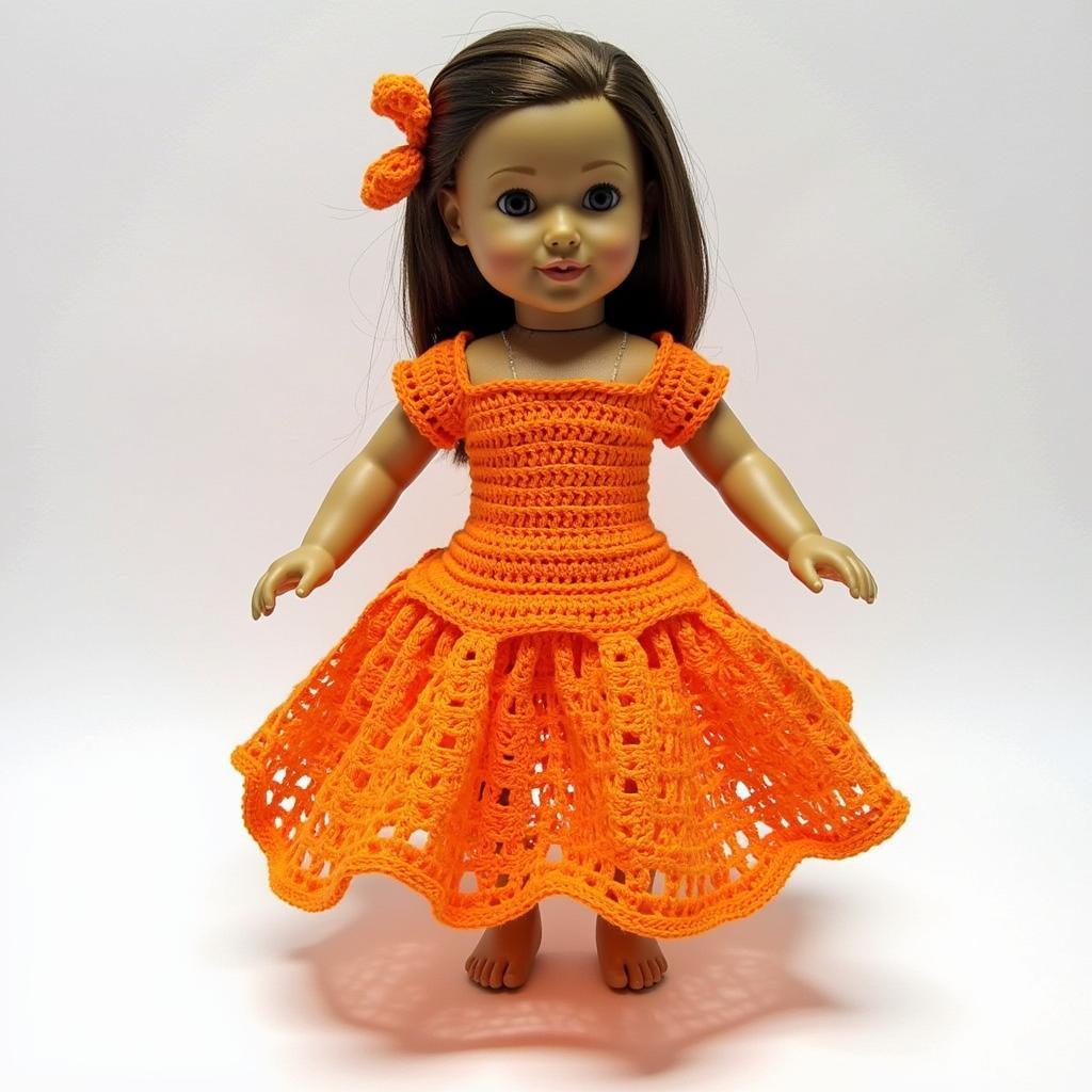 Free Crochet 15 Inch Doll Dress Pattern