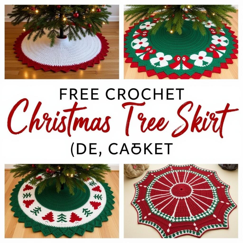 Free Crochet Christmas Tree Skirt Patterns