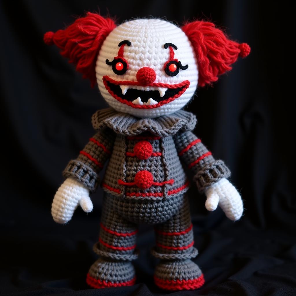 Scary Crochet Clown Pattern for Halloween